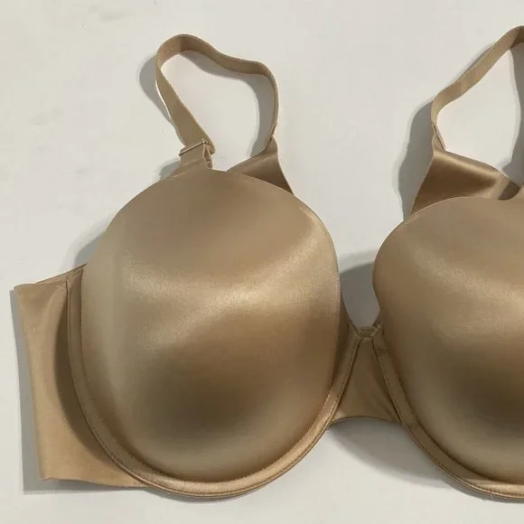 Secret Treasures Bra 42D Beige Light Lined Bonded Back Smoothing Sides NEW - Picture 2 of 10